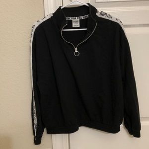 Pink quarter zip top